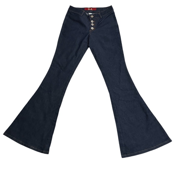 Guess vintage extreme flare high waist button up jeans 26 - Picture 1 of 9